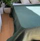 Вафельное плед покрывало LavSon 100% органический хлопок King Size 300х220 Зеленый - изображение 6
