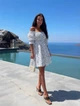 Платье из муслина с открытыми плечами 201-3, 42-44 - изображение 2