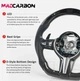 Карбоновый M-руль с LED-экраном для BMW F-серии — руль BMW F20 F21 F23 F30 F31 F32 F33 F36 X3 F25 X5 F15 F01 F02 F06 F07 F10 F11 F12 F13 - зображення 8