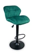 Барный стул Hoker SEVILLA VELVET Зеленый 44х38х105 см – комфортное поворотное сиденье, регулируемая высота - изображение 1