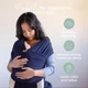 Слінг-переноска Boba Baby Wrap для новонароджених 3-16 кг Navy Blue - зображення 3