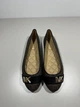 Жіночі балетки Michael Kors Jilly Ballet Flat на низькому каблучку класичні елегантні з монограмою коричневі 36 - изображение 3