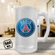 Пивной бокал с принтом "Paris Saint-Germain эмблема PSG" цветная 500 мл стакан пивной подарок фанату ПСЖ - изображение 1
