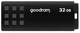 Флеш накопитель USB 32Gb UME3, Black, USB 3.2 Gen 1, до 60/20 МБ/с (UME3-0320K0R11) Goodram (teh0029093) - изображение 3