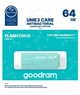 Флеш накопитель USB 64Gb UME3 "Care", Teal, USB 3.2 Gen 1, до 60/20 МБ/с (UME3-0640CRR11) Goodram (2000003501144) - изображение 5