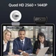 Вебкамера GUSGU G910 2K Quad HD з мікрофоном та підсвіткою, USB, для ПК та ноутбука - зображення 4