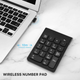Беспроводная цифровая клавиатура NumPad 2.4G для ноутбука/ПК, компактный нампад-кейпад Windows/Mac/Android, нампед-кейпед - изображение 1
