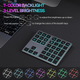 Беспроводная клавиатура Bluetooth/2.4G NumPad/нампед с подсветкой 34 клавиши для ноутбука/макбука/Windows/Mac кейпад-нампад кейпэд - изображение 6