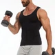 Компресійна чоловіча майка з утяжкою TaudFit, чорна, розмір 2XL-3XL - зображення 5