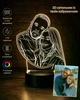 Подарочный ночник светильник "Ваше фото" с пультом. 3D лампа с Led-подсветкой (7 цветов 4 режима) (3DX0032) - изображение 1