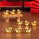 Мини уточки золотистые набор 25 шт смола, декоративные фигурки для handmade и декора - изображение 4