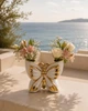 Ваза керамічна Kaktus Метелик білий із золотом 13,5см - зображення 7