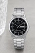 Мужские наручные часы Casio MTP-V006D-1B2 серебристые с черным циферблатом - изображение 2
