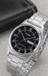Мужские наручные часы Casio MTP-V006D-1B2 серебристые с черным циферблатом - изображение 6