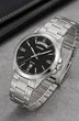 Мужские наручные часы Casio MTP-1381D-1A серебристые с черным циферблатом - изображение 5