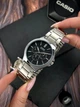 Мужские наручные часы Casio MTP-V300D-1A серебристые с черным циферблатом - изображение 5