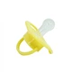 Пустышка силиконовая круглая MGZ-0516(Yellow) с колпачком - зображення 1