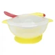 Тарелка на присоске прозрачная MGZ-0100(Yellow) с термоложкой и крышкой - изображение 2