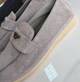 Лофери Prada Suede Triangle Logo Grey 43 - изображение 4