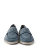 Лофери Prada Triangle Logo Suede Blue 45 - изображение 2