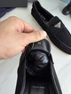 Лофери Prada Triangle Logo Suede Black 45 - изображение 5
