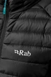Жіночий легкий пуховик Rab Microlight Jacket Womens 10 Чорний - зображення 4