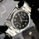 Мужские классические часы Casio MTP-V001D-1B серебристые с чёрным циферблатом - изображение 3