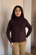 Светр INEDIT 10626 Dark-Brown ONE SIZE - зображення 1