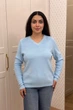 Светр INEDIT 10627 Blue ONE SIZE - изображение 4