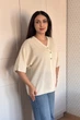 Светр INEDIT 10863 Latte ONE SIZE - изображение 2