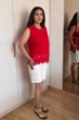 Футболка INEDIT 50052 Red ONE SIZE - зображення 6