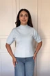 Светр INEDIT 10849 Light-Blue ONE SIZE - изображение 1