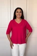 Светр INEDIT 10852 Purpur ONE SIZE - изображение 5