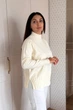 Светр INEDIT 10619 Latte ONE SIZE - зображення 2
