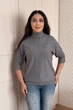 Светр INEDIT 10867 Grey ONE SIZE - зображення 5