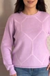 Светр INEDIT 10622 Lavender ONE SIZE - изображение 4
