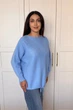 Светр INEDIT 10612 Blue ONE SIZE - зображення 2