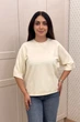 Светр INEDIT 10860 Latte ONE SIZE - изображение 1