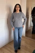 Светр INEDIT 10622 Grey ONE SIZE - изображение 6