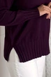 Светр INEDIT 10619 Dark-Violet ONE SIZE - изображение 5