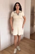 Сукня INEDIT 30021 Latte ONE SIZE - изображение 1