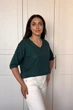 Светр INEDIT 10852 Dark-Green ONE SIZE - изображение 2