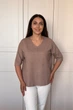 Светр INEDIT 10852 Beige ONE SIZE - изображение 5