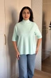 Светр INEDIT 10847 Light-Green ONE SIZE - изображение 5