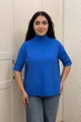 Светр INEDIT 10847 Royal-Blue ONE SIZE - изображение 5
