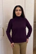 Светр INEDIT 10624 Dark-Violet ONE SIZE - изображение 1