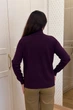 Светр INEDIT 10624 Dark-Violet ONE SIZE - изображение 3