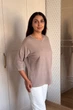 Светр INEDIT 10858 Beige ONE SIZE - зображення 2