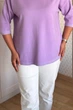 Светр INEDIT 10858 Lavender ONE SIZE - зображення 6