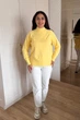Светр INEDIT 10619 Yellow ONE SIZE - зображення 6